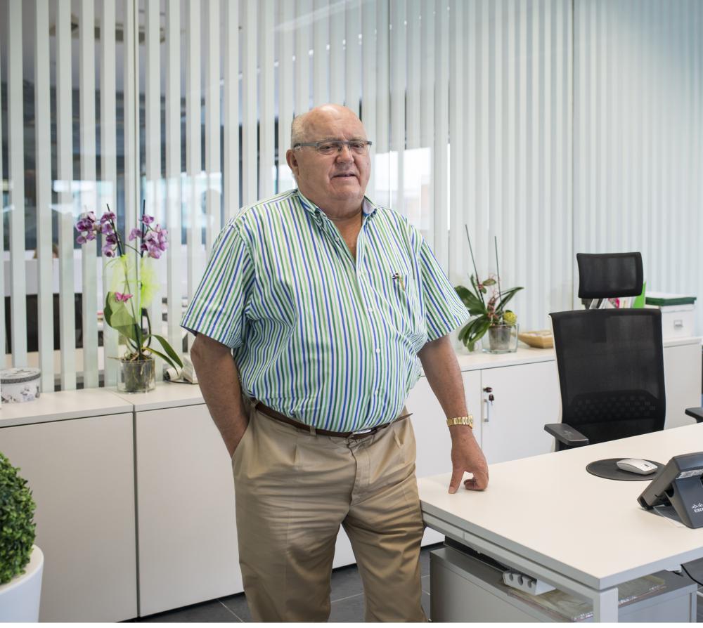 José Luis Gómez García fundador de la empresa cumple 80 años.