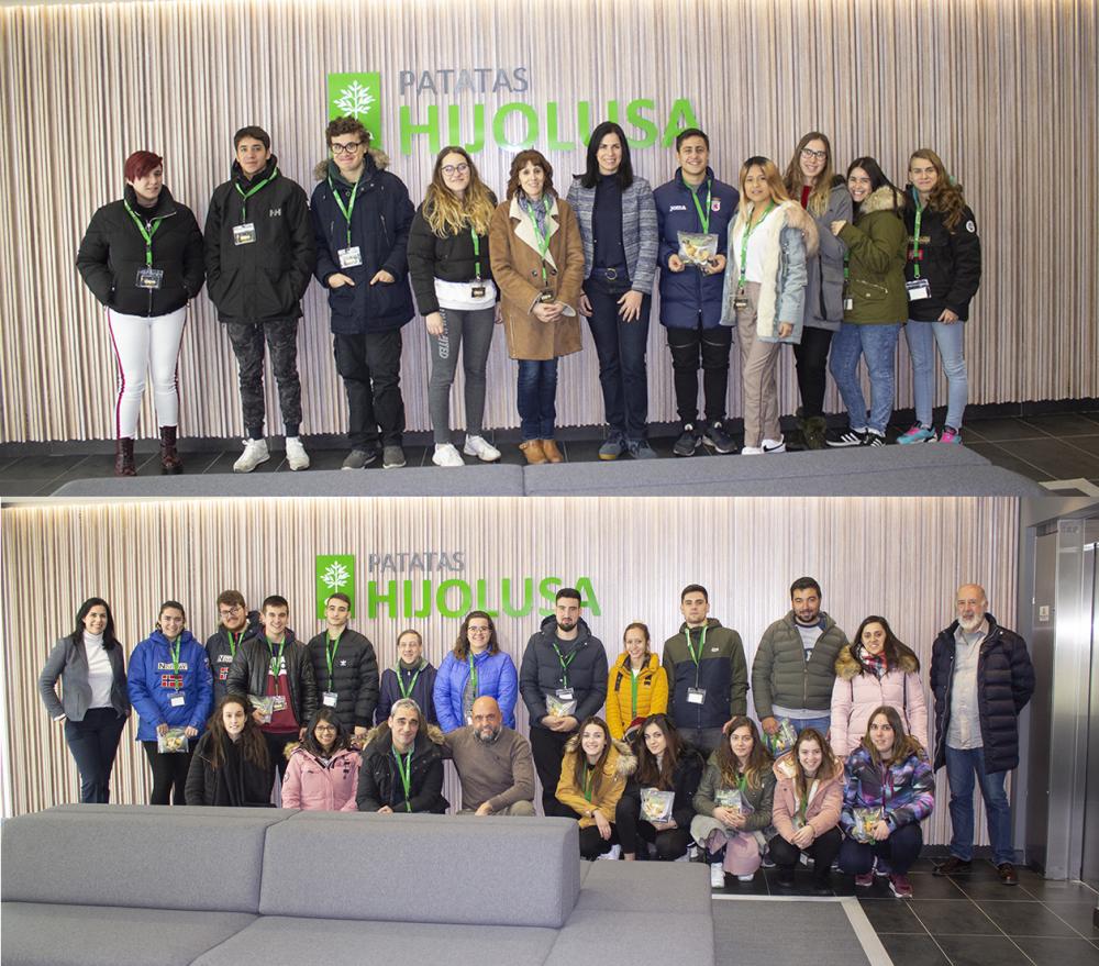 Alumnos del centro de F.P. María Auxiliadora de León visitan Patatas Hijolusa
