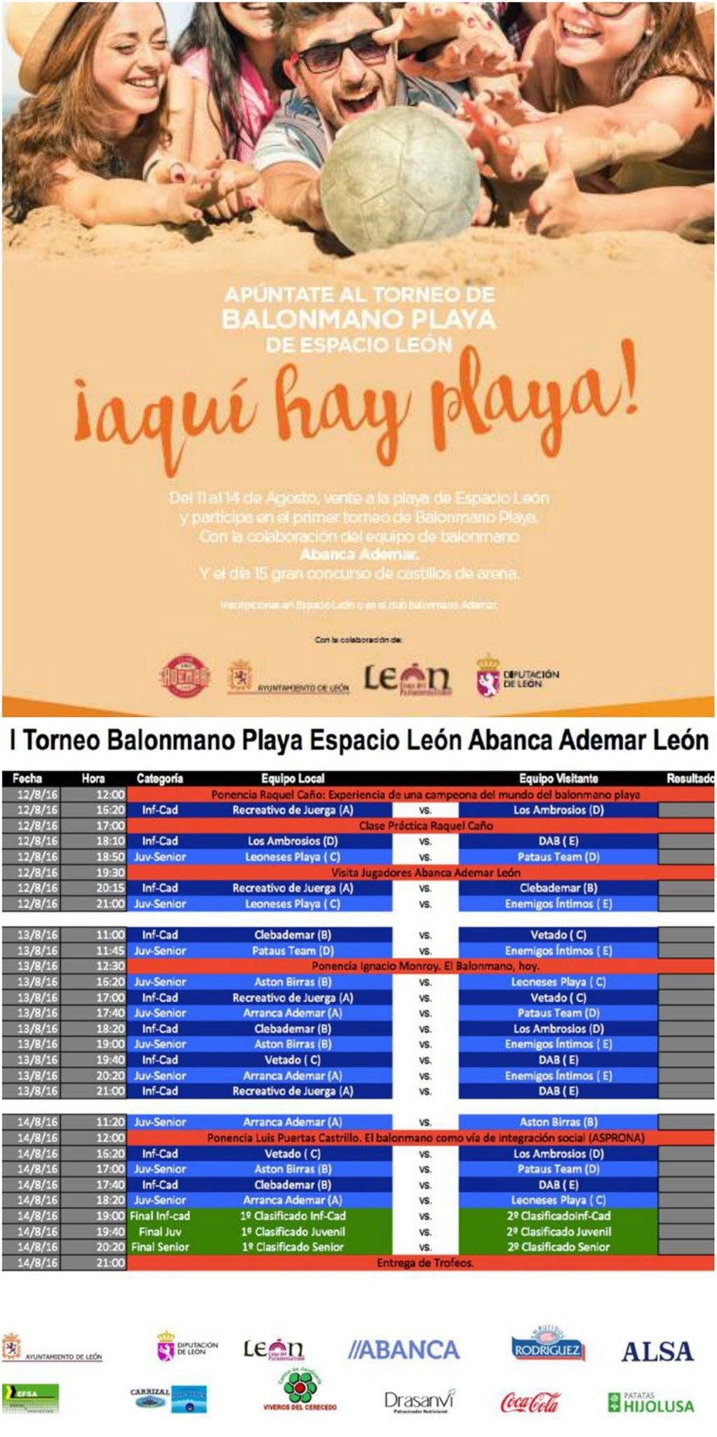 Torneo Balonmano Playa.